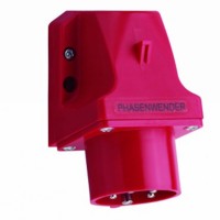 Industrial Plug wall-mounted inlet, IP44, 32A, 5-pole, revers. 