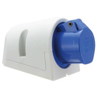 Socket wall-mounted inlet, IP44, 16A, 3-pole, 230V, 