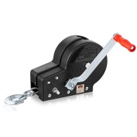 Hand crank winch with cover DWK 35 VC, rope, 1588kg Dragon Winch