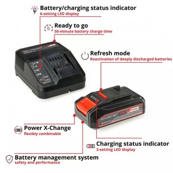 Зарядное устройство + аккумулятор 18V 2.5Ah Power-X-Change Einhell