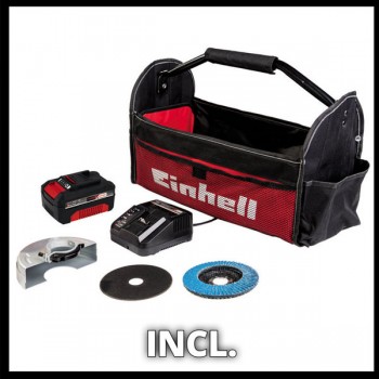 Аккумуляторная угловая шлифмашина TE-AG 18/115 Li (1x4.0Ah) 18V Einhell