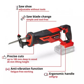 Аккумуляторная сабельная пила TE-AP 18/26 Li - Solo 18V Einhell