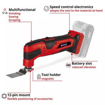 Аккумуляторный многофункциональный инструмент TC-MG 18 Li-Solo 18V Einhell