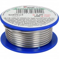 Soft solder wire for copper 2.0mm 100g (Sn97Cu3) Cynel