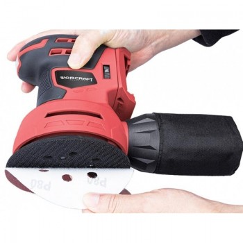 Li-ion Cordless Rotary Sander 125mm 20V WORCRAFT