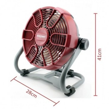 Akumulatora ventilators darba vietai 26W 20V Li-ion WORCRAFT