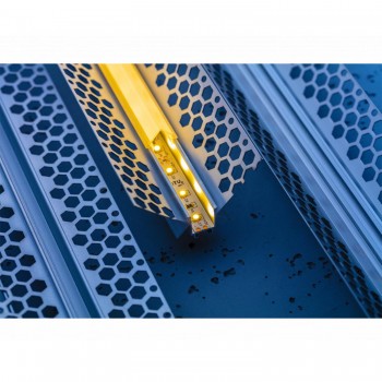 Алюминиевый профиль LED GLAX линейный для гипсокартонных плит, 3м, неанодированный