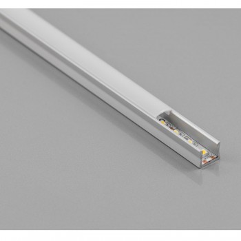 Алюминиевый профиль для LED ленты, GLAX  MIKRO, накладной, 2 м, серебристый