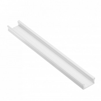 Алюминиевый профиль для LED ленты, GLAX MINI накладной, 3 м, белый