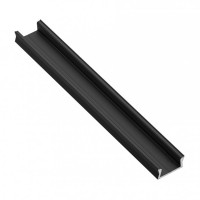 LED aluminum profile surface mounted GLAX Mini black matt 2 m