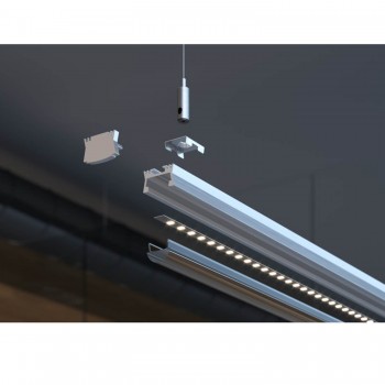 Алюминиевый профиль для LED ленты, GLAX Radiator, серебристый, 2 м