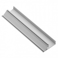 Edge GLAX LED profile - single-sided, silver 3m