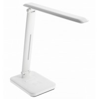IZUKA LED desk lamp, 6W, 400lm, AC220-240V, 50/60Hz, CCT, inductive charger, white