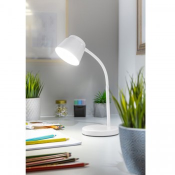 LED galda lampa Helin, 6W, 350lm, AC220-240V, 3 līmeņi-CCT, PF> 0,5, RA>80, balta