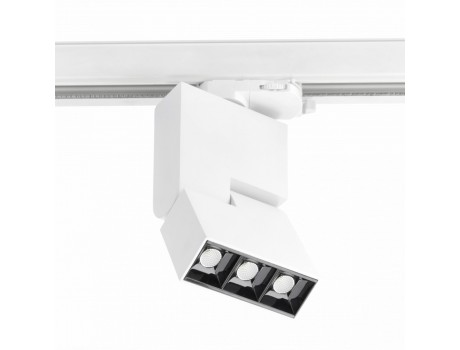 Трековый светильник LED SIERRA, 8W, 720lm, AC220-240V, 50/60 Hz, PF>0,5, Ra≥80, IP20, IK08, 4000K, 48°, белый