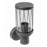 KERTA-A garden light, E27, MAX.12W, IP44, AC220-240V, 50-60Hz, simple wall lamp, top, graphite