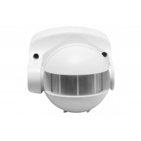 Motion detector CR-1, White, 1200W, 10m, IP44, 180° GTV