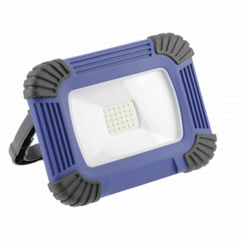 LED prožektors ar akkum.ONYX 20W, 1600lm, AC220-240V, 50/60 Hz, PF>0,5, RA>80, IP54, 120°, 6400K, zils