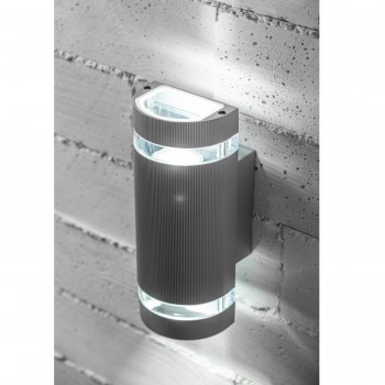 Светильник фасадный (двунаправленный) SILVA, GU10, MAX. 2x50W, IP54, AC220-240V, 50/60Hz, серый