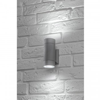Wall luminaire BALEO, 2xE27, MAX.2x40W, IP54, grey
