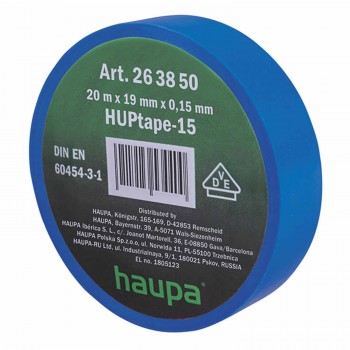 Insulation tape blue 0.15 mm x 19 mm x 20m HAUPA
