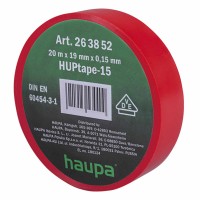 Insulation tape red 0.15 mm x 19 mm x 20m HAUPA