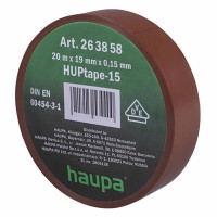 Insulation tape brown 0.15 mm x 19 mm x 20m HAUPA