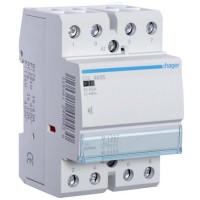 Contactor 4NO 12V 63A 3P silent Hager