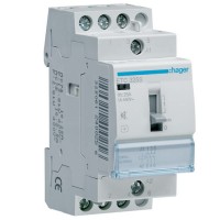 Contactor 3NO 230V 25A 2P silent Night & Day Hager