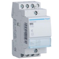 Contactor 3NC 24V 25A 2P silent Hager