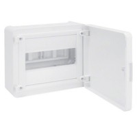 Surface mounting cabinet, white door 4 modules IP30 Golf Hager