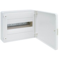 Surface mounting cabinet, white door 12 modules IP30 Golf Hager