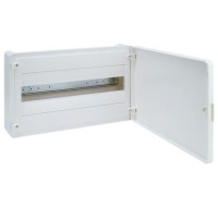 Surface mounting cabinet, white door 18 modules IP30 Golf Hager
