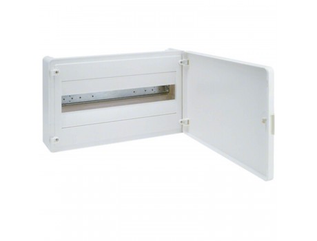 Surface mounting cabinet, white door 18 modules IP30 Golf Hager