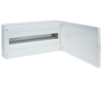 Surface mounting cabinet, white door 22 modules IP30 Golf Hager