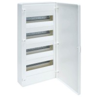 Surface mounting cabinet, white door 4x12 modules IP30 Golf Hager