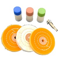 Polishing set with paste for hard metals (7pcs)