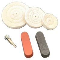 Polishing set with paste for hard metals (6pcs)