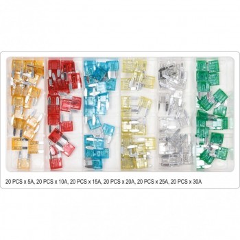 Car fuse set MINI (120pcs) YATO