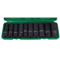 Комплект удлиненных ударных головок 1/2'' (10-24мм) (10 шт.) CHANGLU TOOLS