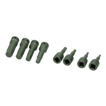 Комплект удлиненных ударных головок со вставкой 1/2" (HEX) 8 шт. CHANGLU TOOLS