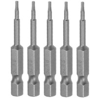 Ударная насадка-бита T6x50мм TORX 1/4" (6.3мм) 5шт. CHANGLU TOOLS