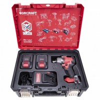 Li-ion Brushless Cordless Impact Wrench 1/2'' 850nm 20V (XCUBE box) WORCRAFT