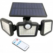 LED prožektors ar saules paneli un