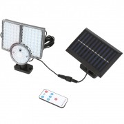 LED prožektors ar saules paneli un