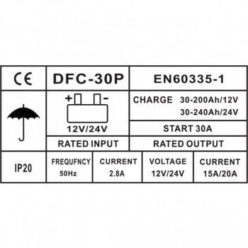 Зарядное устройство 12/24V 27A 240Ah YOULI