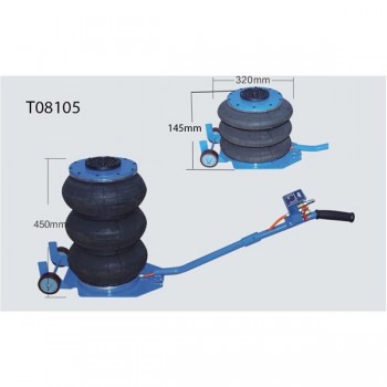 Пневматический домкрат 5т (3 подушки) подкатной