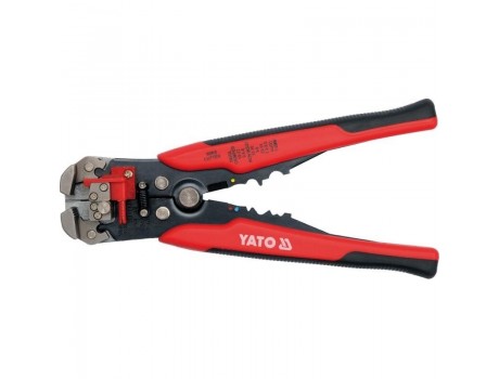 Universal wire stripper and ratchet crimping pliers