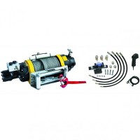 Hydraulic winch with radio remote control 24V 22500Lbs/10215kg T-MAX