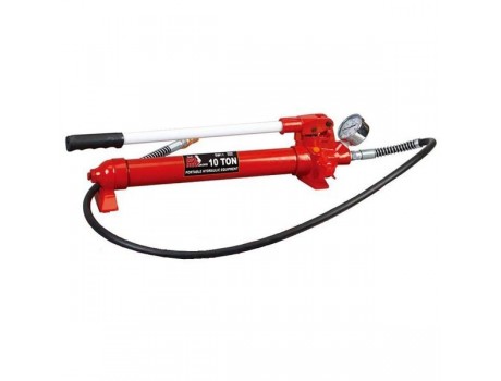 Hydraulic hand pump 10t with hose and gauge TONGRUN